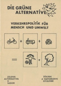 Titelblatt der Broschüre "Verkehrspolitik für Mensch und Umwelt".