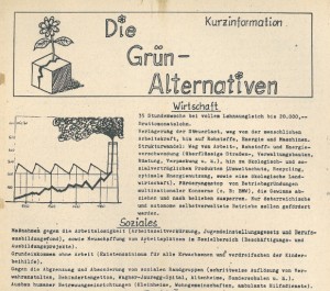 Kurzinformation der Grün-Alternativen (Grünes Archiv Oberösterreich)
