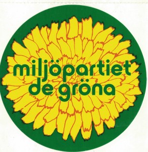 Logo der schwedischen Grünen, der miljöpartiet de gröna.