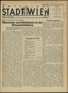 Franz Schuster: Ökonomie und Schönheit in der Ortsentwicklung (1952)