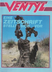 Cover der ersten Ausgabe von "Ventyl" (Grünes Archiv)