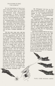 Text über die Draken aus der "Schwarzen Distel", der Zeitschrift des Revolutionsbräuhofs.